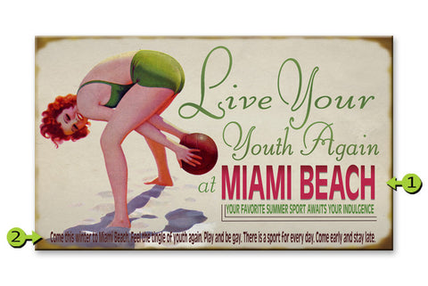 Live Your Youth Again Wood 28x48