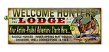 Hunter's Lodge Metal 17x44