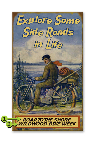 Explore Some Side Roads Metal 18x30