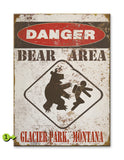 Danger Bear Wood 23x31