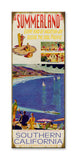 Retro California Sign (Sign is Perfect - Wouldn't work for any other locale)! Wood 17x44