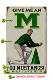 Male Cheerleader (High Schools Only) Wood 18x30