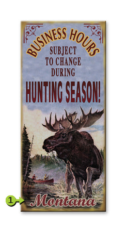 Moose Business Hours Metal 10.5x24