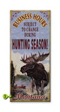 Moose Business Hours Metal 10.5x24