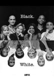 Black. White. Movie Poster Print