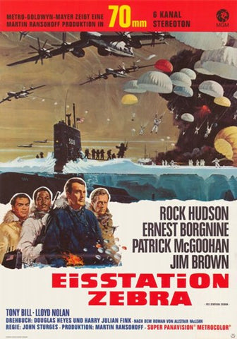 Ice Station Zebra Movie Poster Print