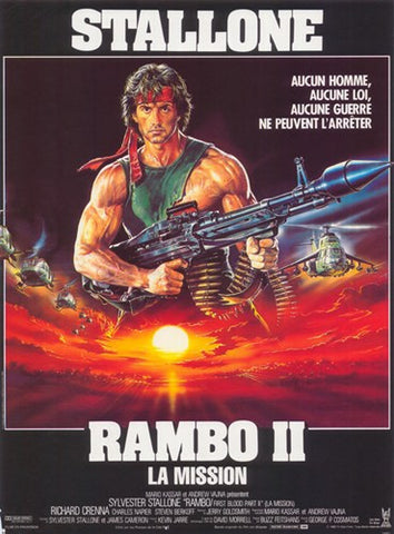 Rambo: First Blood PMovie2 Movie Poster Print