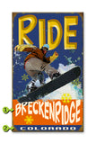Ride Snowboard Metal 18x30