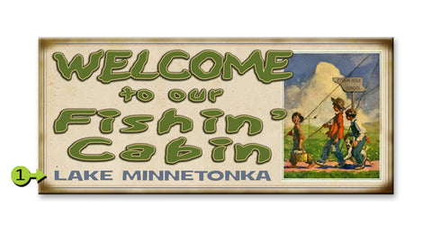 Goin' Fishin Metal 10.5x24