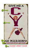 Female Cheerleader (High Schools Only) Metal 23x39