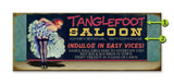 Saloon Girl Wood 17x44