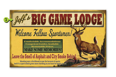 Big Game Lodge Wood 28x48