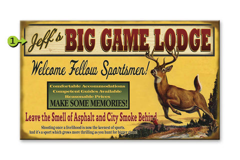 Big Game Lodge Metal 14x24