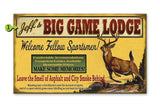 Big Game Lodge Wood 18x30