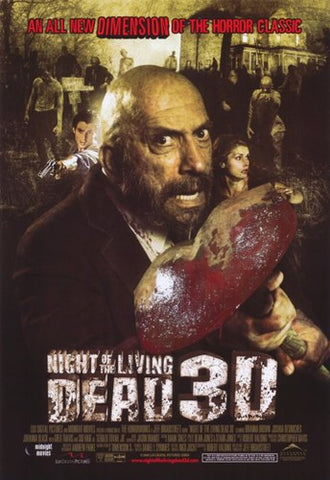 Night of the Living Dead 3D Movie Poster Print