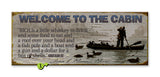Welcome to the Cabin Metal 14x36