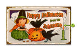 Halloween Sign Metal 14x24
