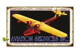 Aviation Services Wood 18x30