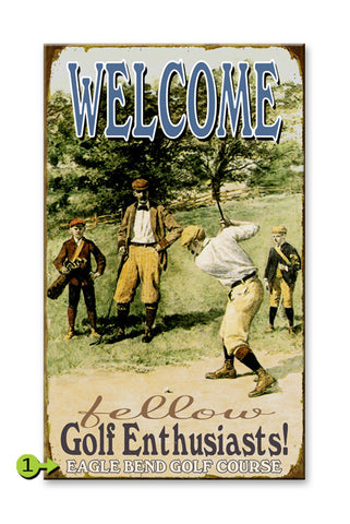Golf Enthusiasts Wood 23x39