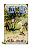 Golf Enthusiasts Metal 14x24