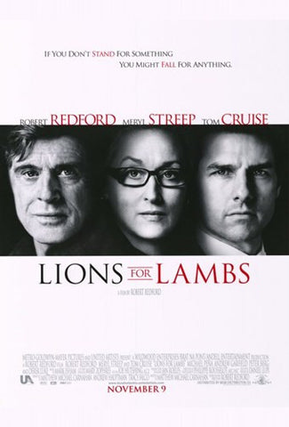 Lions For Lambs Movie Poster Print