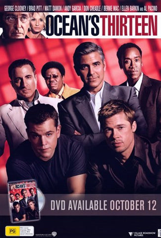 Ocean's Thirteen (DVD Promotional) Movie Poster Print