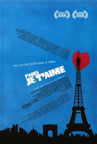 Paris Je T'aime Movie Poster Print
