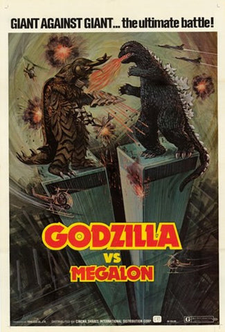 Godzilla vs Megalon Movie Poster Print