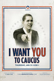 Barack Obama -  (Iowa Caucus) Campaign Poster Movie Poster Print