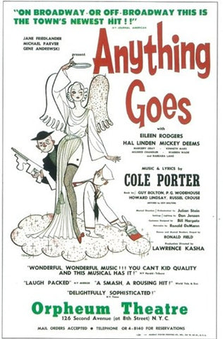 Anything Goes (Broadway) Movie Poster Print