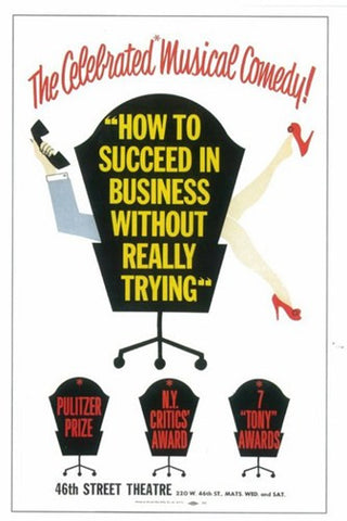 How to Succeed In Business Without Really Trying (Broadway) Movie Poster Print