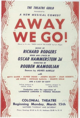 Oklahoma! (Broadway) Movie Poster Print
