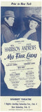 My Fair Lady (Broadway) Movie Poster Print