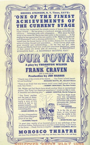 Our Town (Broadway) Movie Poster Print