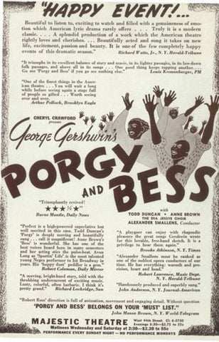 Porgy And Bess (Broadway) Movie Poster Print