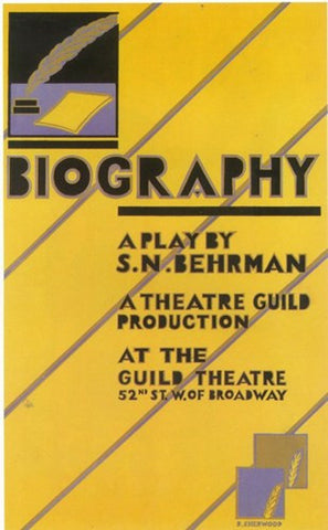 Biography (Broadway) Movie Poster Print