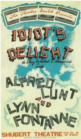 Idiot's Delight (Broadway) Movie Poster Print