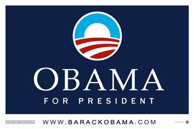 Obama Logo Campaign Poster Movie Poster Print
