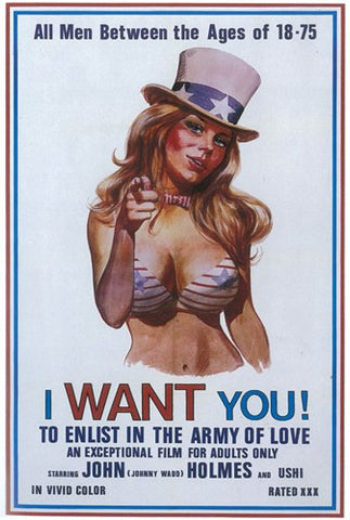 I Want You! To Enlist in the Army of Love, c.1970 Movie Poster Print