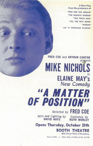 A Matter of Position  (Broadway) Movie Poster Print