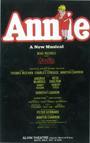 Annie (Broadway) - style A Movie Poster Print