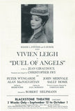Duel of Angels (Broadway) Movie Poster Print
