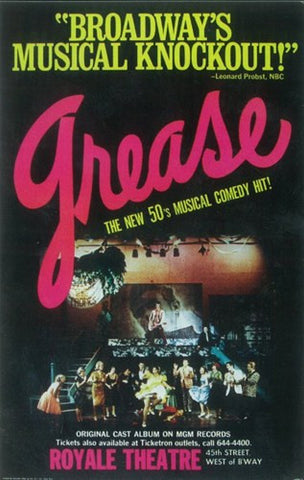 Grease (Broadway) Movie Poster Print