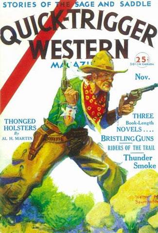 Quick-Trigger Western Magazine (Pulp) Movie Poster Print