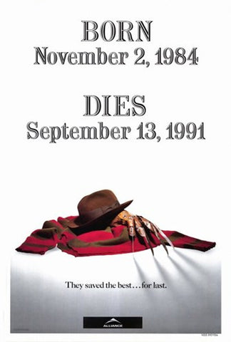 Freddy's Dead Final Nightmare Movie Poster Print