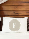 One Bella Casa Multi Circle Oatmeal - T - Single Pillow Case by OBC 20 X 30