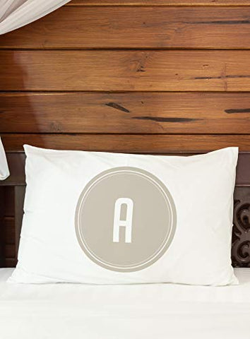 One Bella Casa Multi Circle Oatmeal - Z - Single Pillow Case by OBC 20 X 30