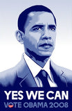 Barack Obama - (Yes We Can) Campaign Poster Movie Poster Print