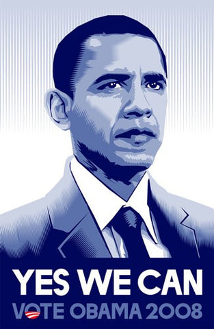 Barack Obama - (Yes We Can) Campaign Poster Movie Poster Print