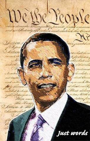 Barack Obama - (We the People) Campaign Poster Movie Poster Print